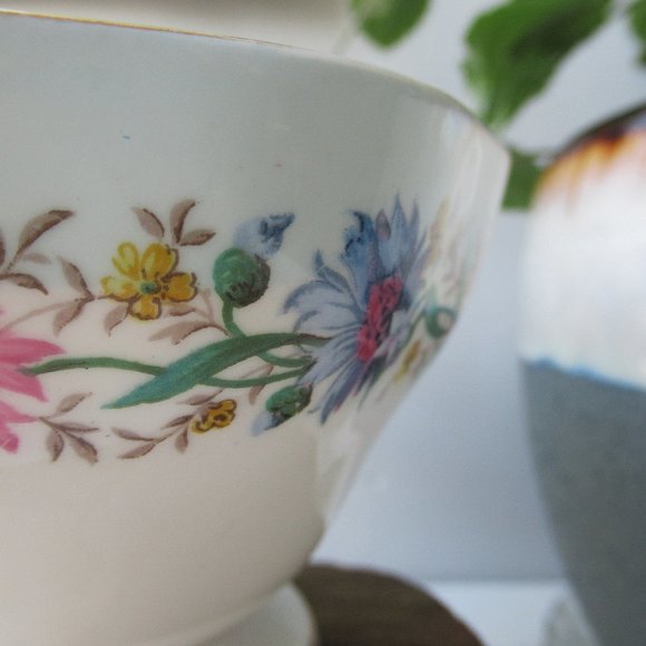 Porcelain Sugar Bowl "Cornflower" by EB Foley, England 1948-1963 - Picture 3 of 10